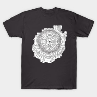 Adirondack Mountains Adirondacks Park Tree Rings T-Shirt